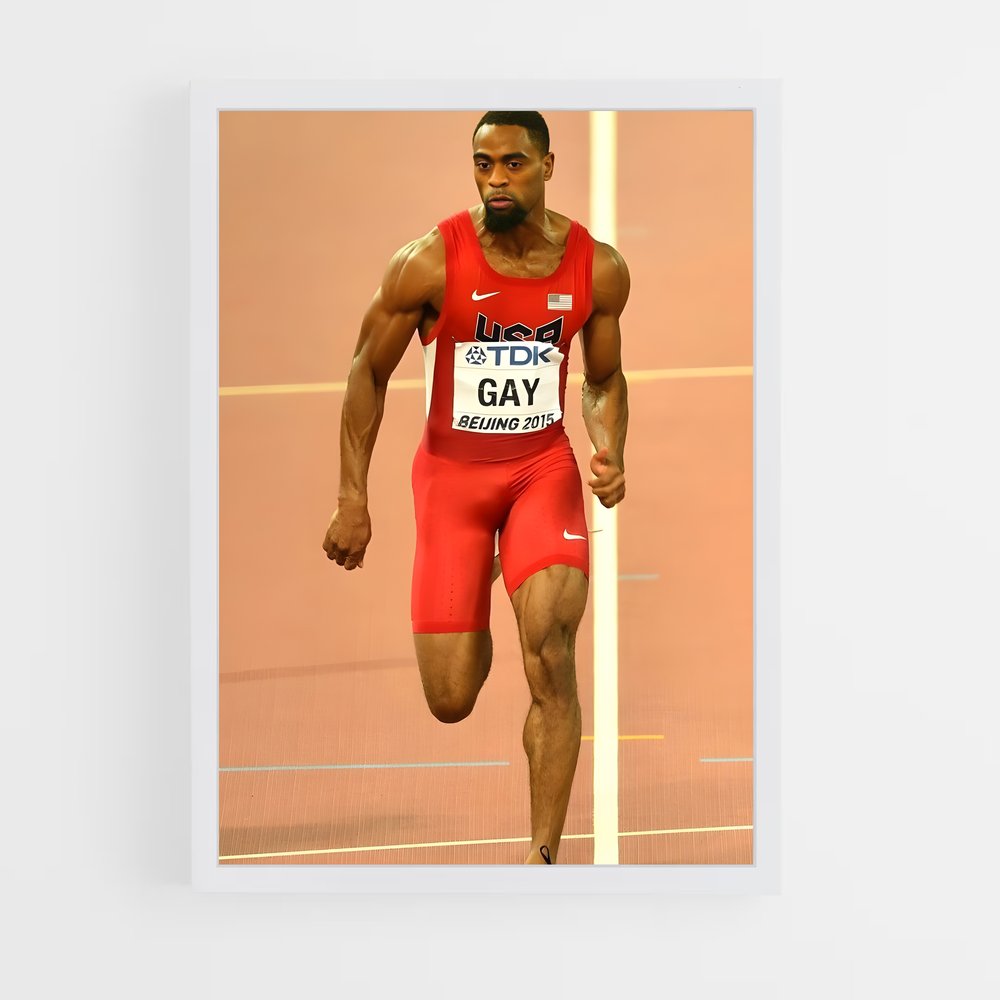 Poster Runway Rouge – affiche Athlétisme (vue 3)